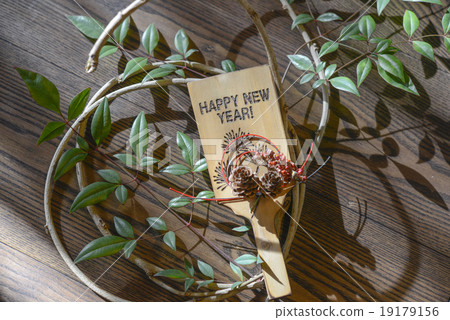 New Year image Hatto-board Happy New Year 19179156