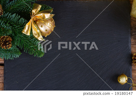 evergreen tree with golden ball evergreen tree with golden ball 19180147