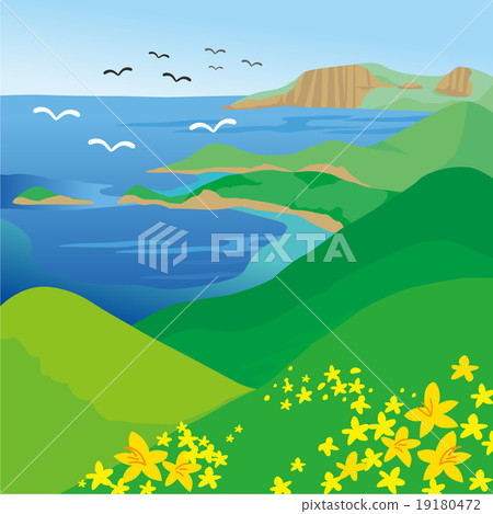 View of Rebun Island in Hokkaido 19180472