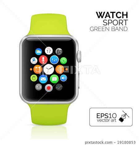 Smart watch isolated Smart watch isolated 19180853