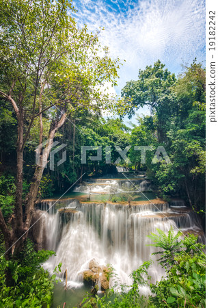 limestone waterfalls, Huay mae khamin limestone waterfalls, Huay mae khamin 19182242