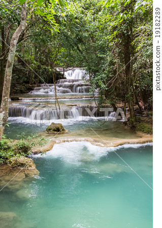 limestone waterfalls, Huay mae khamin 19182289