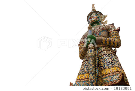 Giant Statue isolate on white. Giant Statue isolate on white. 19183991