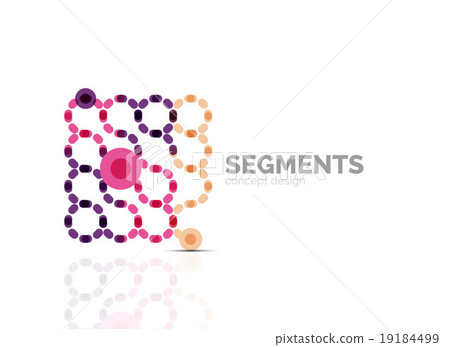 Vector outline minimal abstract geometric logo 19184499