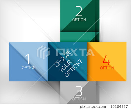 Paper style design templates, square abstract Paper style design templates, square abstract 19184557