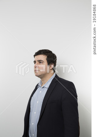 studio shot of serious businessman studio shot of serious businessman 19184868