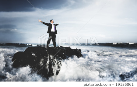 Businessman Depression Problem Risk Organization Concept 19186861