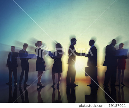 Stock Photo: Business People Meeting Greeting Handshake Corporate Concept