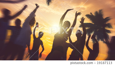People Celebration Beach Party Summer Holiday Vacation Concept 19187113
