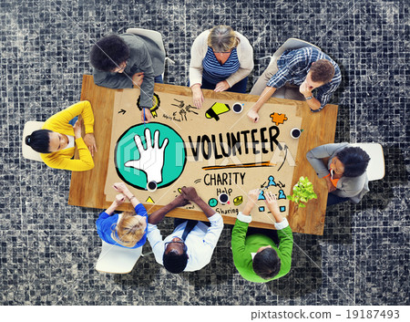 Volunteer Charity Help Sharing Giving Donate Assisting Concept Volunteer Charity Help Sharing Giving Donate Assisting Concept 19187493