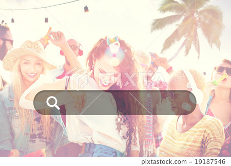 Diverse Beach Summer Friends Fun Bonding Concept Diverse Beach Summer Friends Fun Bonding Concept 19187546