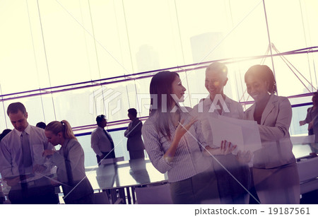 Stock Photo: Business Team Meeting Discussion Board Room Concept