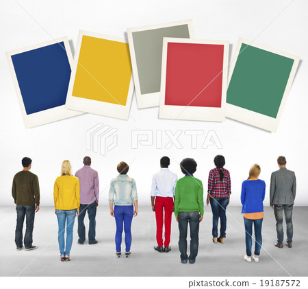 Polaroid Paper Instant Camera Photography Media Concept Polaroid Paper Instant Camera Photography Media Concept 19187572