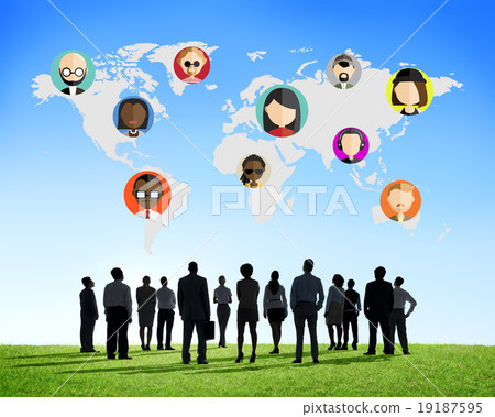 Global Community World People Social Networking Connection Conce 19187595
