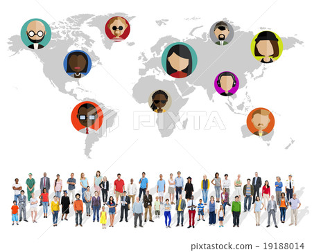 Global Community World People Social Networking Connection Conce 19188014