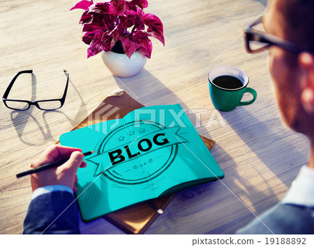 Blog Blogging Online Design Web Page Website Concept 19188892