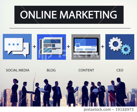 Online Marketing Strategy Branding Commerce Advertising Concept Online Marketing Strategy Branding Commerce Advertising Concept 19188973