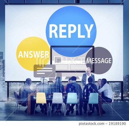 Reply Answer Message Communication Feedback Concept 19189190