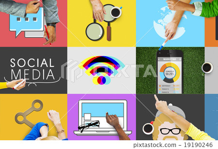 Social Media Social Network Connection Global Concept 19190246