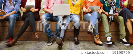 Teenagers Young Team Together Cheerful Concept Teenagers Young Team Together Cheerful Concept 19190799