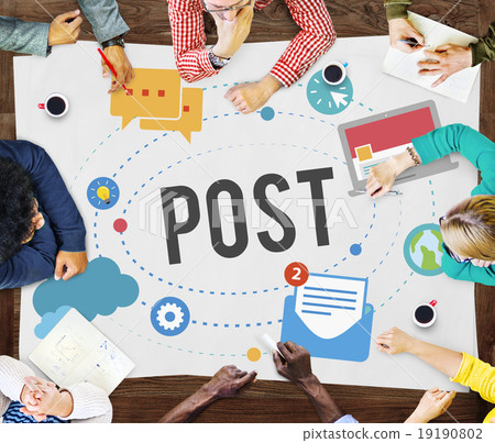 Post Blog Social Media Share Online Communication Concept Post Blog Social Media Share Online Communication Concept 19190802