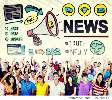 News Broadcast Information Media Publication Concept News Broadcast Information Media Publication Concept 19190813