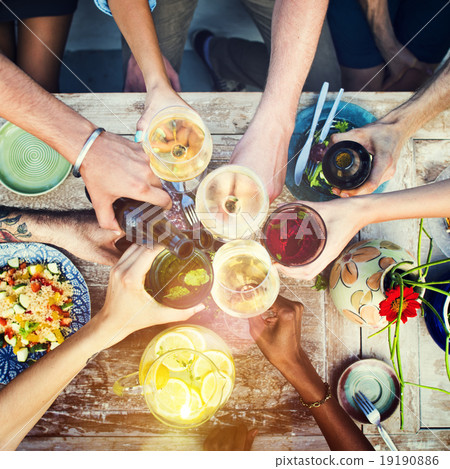 Food Table Healthy Delicious Organic Meal Concept 19190886