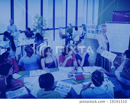 Diverse Ethnic Business Occupation Cheerful Variation Concept 19191310