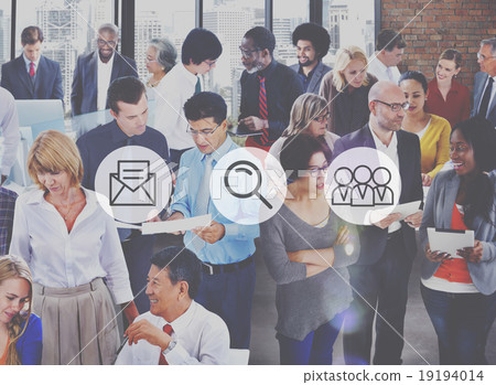 Mail Magnifying Glass Search Team Concept 19194014