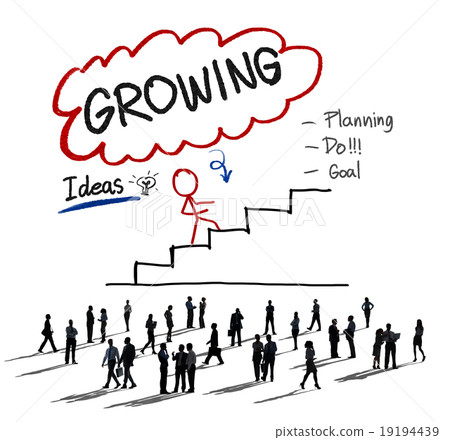 Growing Growth Mission Success Opportunity Concept 19194439