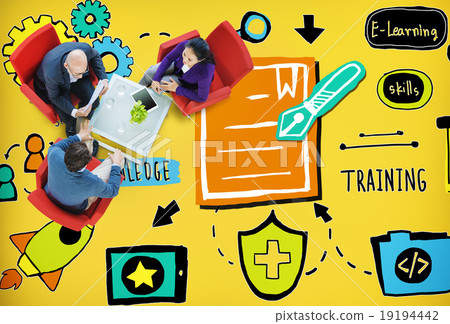Knowledge Training E-Learning Skills Start Up Launch Concept 19194442