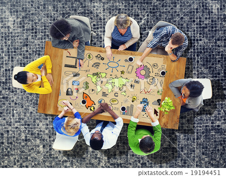 Global Community Start Up Launch Teamwork Online Concept Global Community Start Up Launch Teamwork Online Concept 19194451