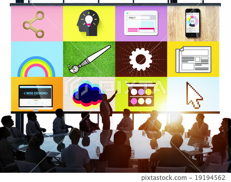 Web Design Homepage Computer Connection Concept 19194562