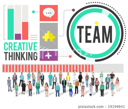Team Corporate Teamwork Collaboration Assistance Concept 19194641