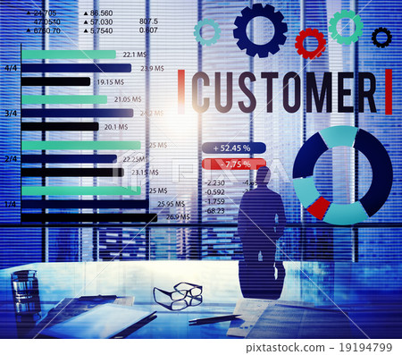 Customer Market Business Corporate Target Concept Customer Market Business Corporate Target Concept 19194799