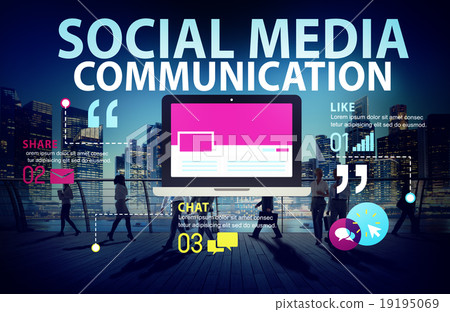 Social Media Social Networking Technology Connection Concept 19195069