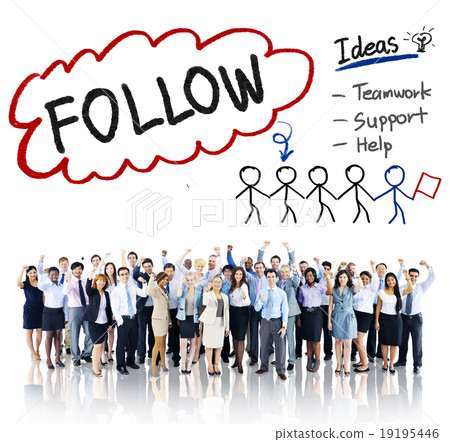 Follow Track Subscribe Social Media Concept 19195446