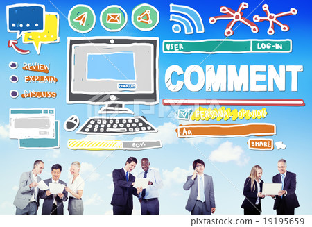 Comment Post Share Social Media Concept Comment Post Share Social Media Concept 19195659