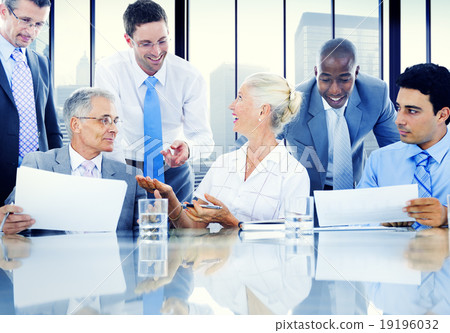 Business People Meeting Discussion Communication Concept Business People Meeting Discussion Communication Concept 19196032