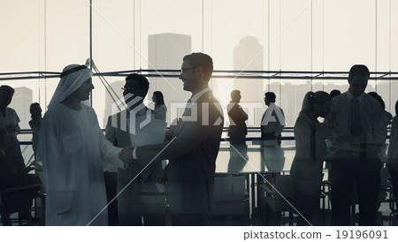 Business People Meeting Discussion Handshake Greeting Concept 19196091