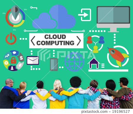Cloud Computing Network Online Internet Storage Concept 19196527