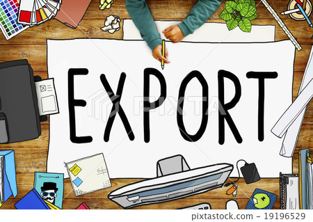 Export Import Logistics Transportation Freight Concept 19196529