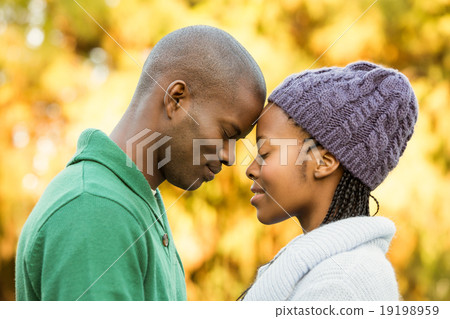 Happy couple in the park Happy couple in the park 19198959