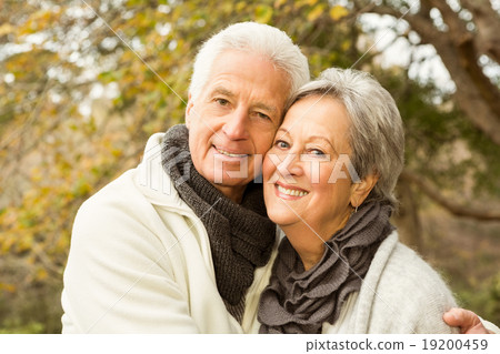 Senior couple in the park Senior couple in the park 19200459