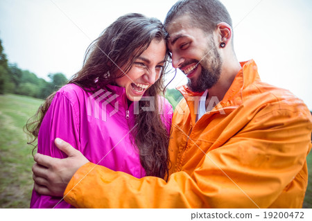 Happy couple on a hike Happy couple on a hike 19200472