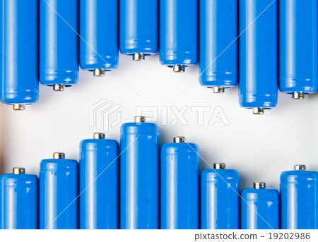 Wave of blue batteries 19202986