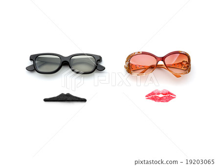 Man and woman faces 19203065