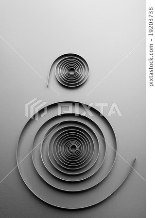 Two abstract metallic spirals Two abstract metallic spirals 19203738