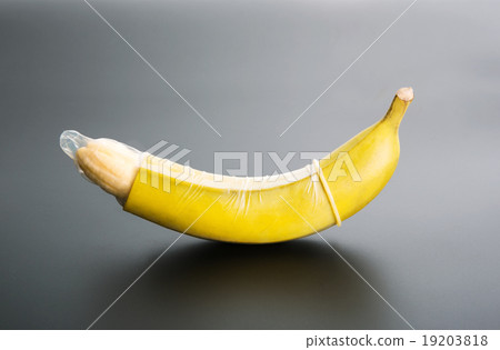 Banana with condom Banana with condom 19203818