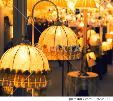 Table luxury lamp, yellow colors Table luxury lamp, yellow colors 19205258